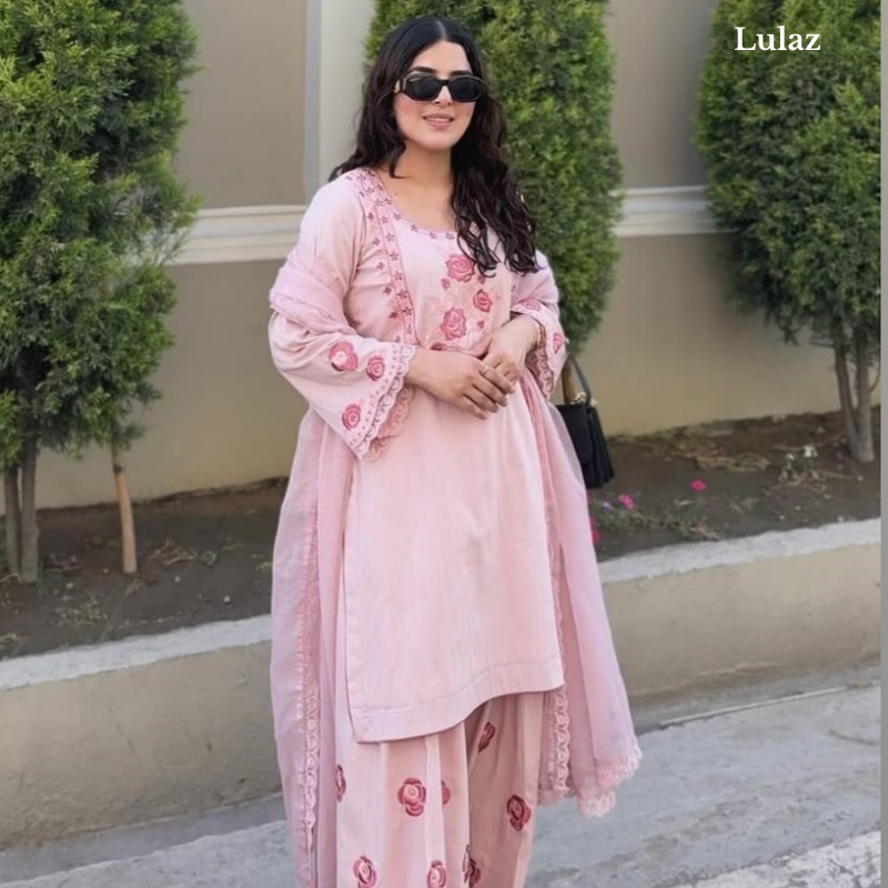 Pink Floral Farsi Salwar
